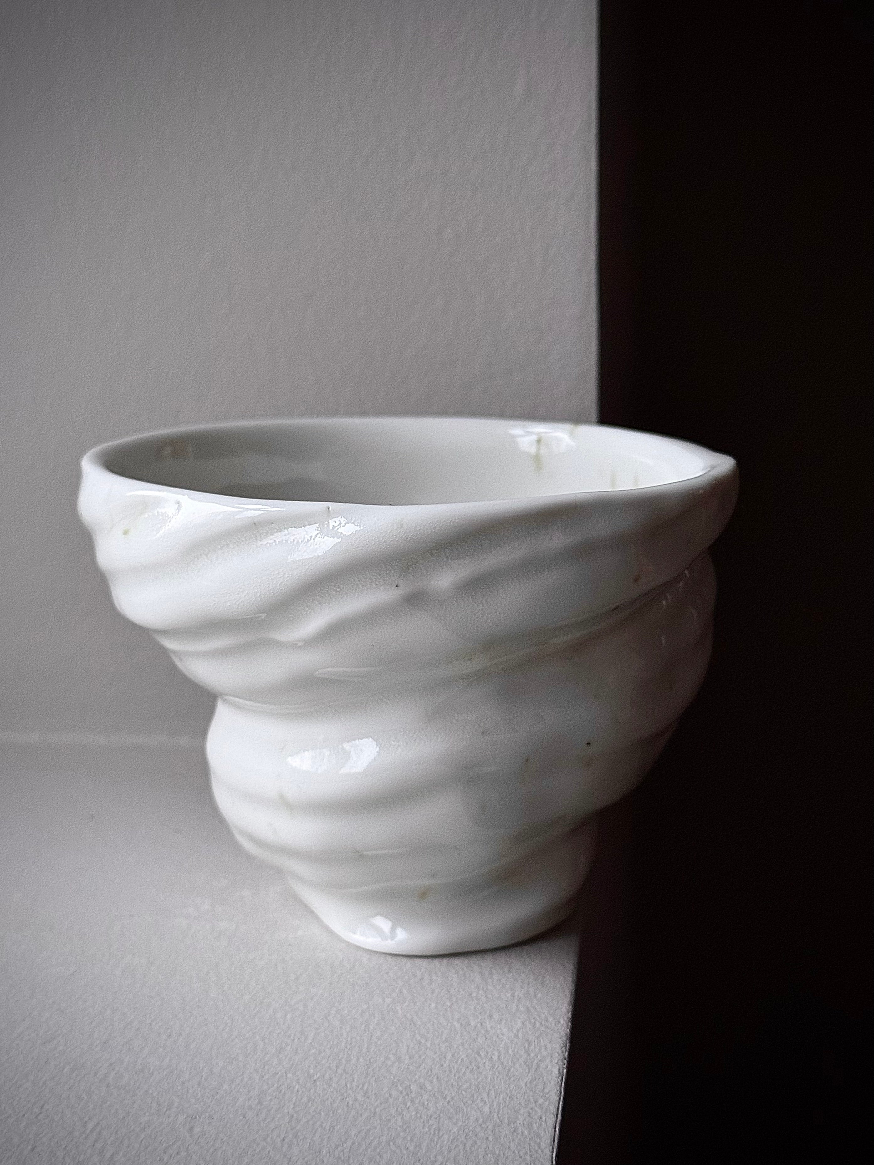 Sneglekop uden hank - med blank glasur