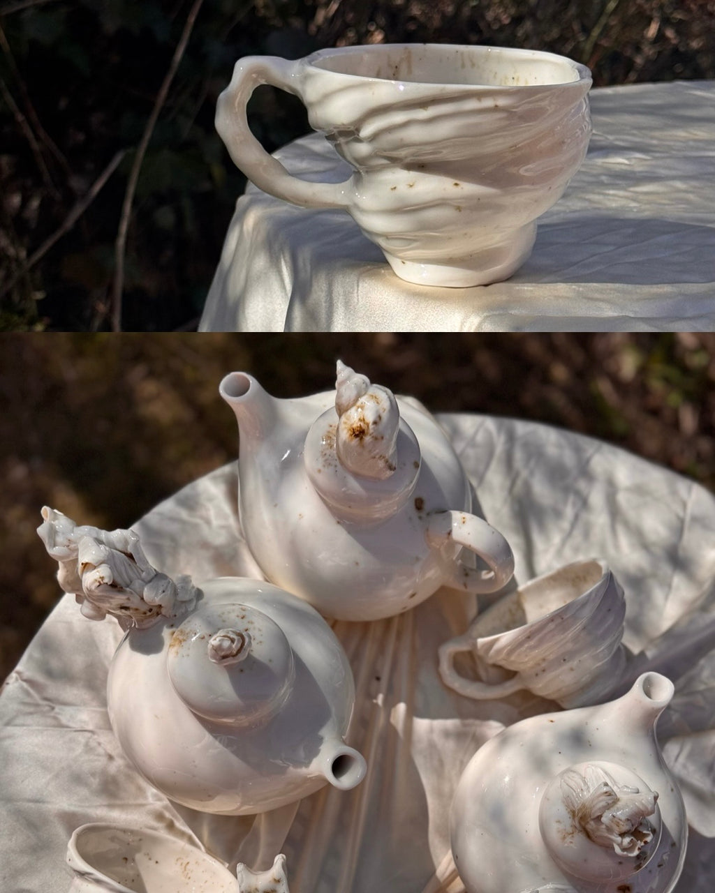 NYHED- Sneglekop med hank blank - Lattekop