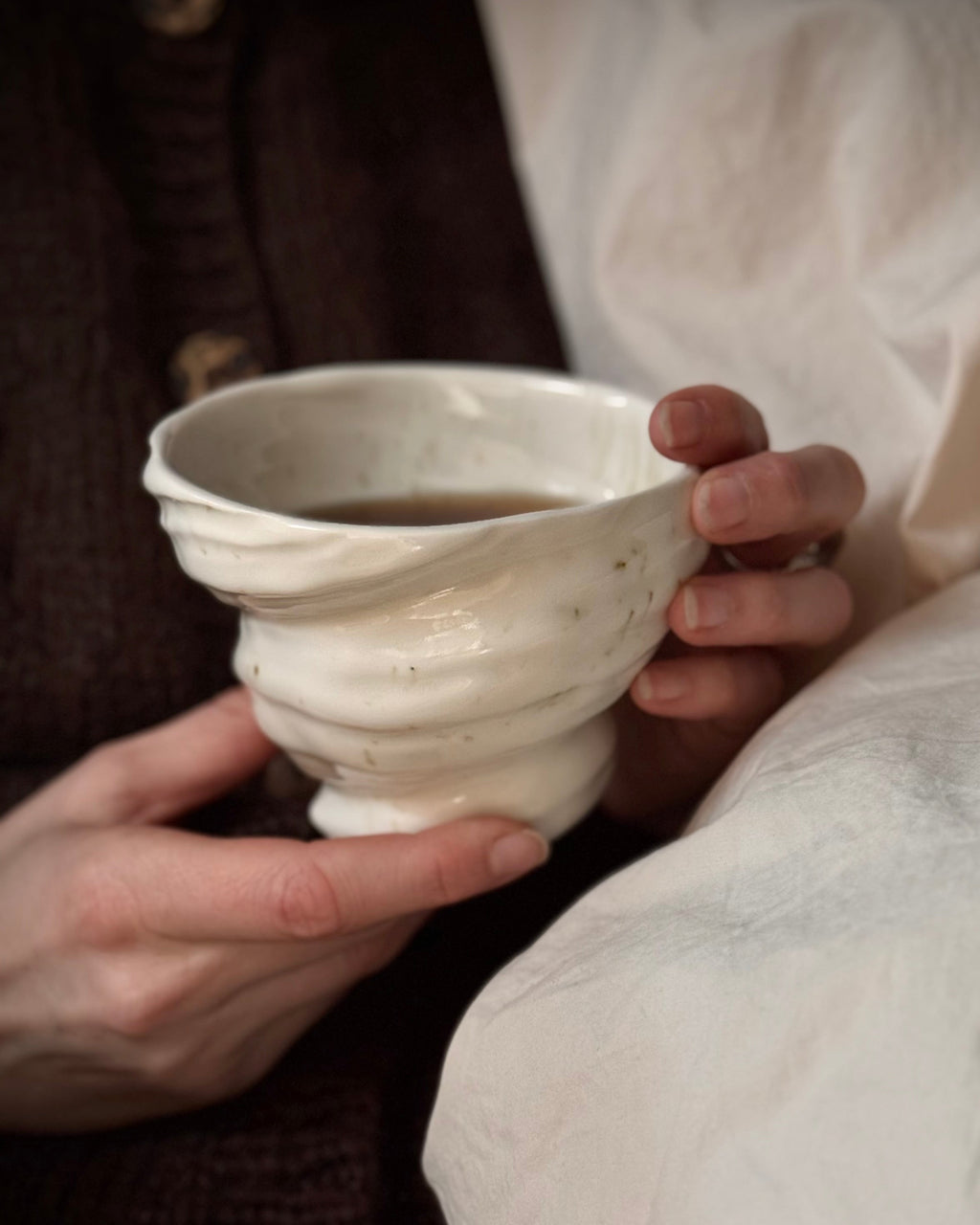 NYHED- Sneglekop uden hank - med blank glasur