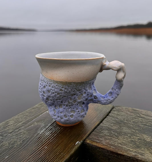 Drop sale on February 19th - 12.00  - Cloud cup with handle blue