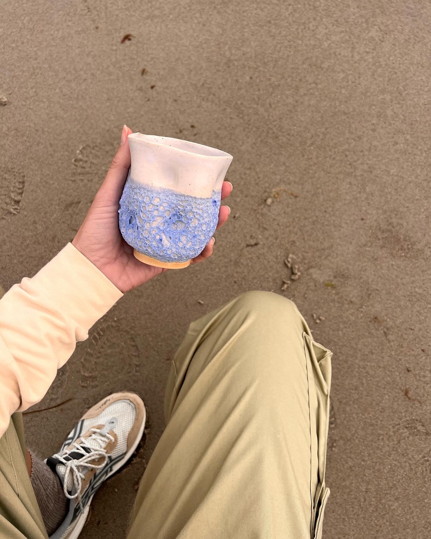 Sea foam cup, light blue
