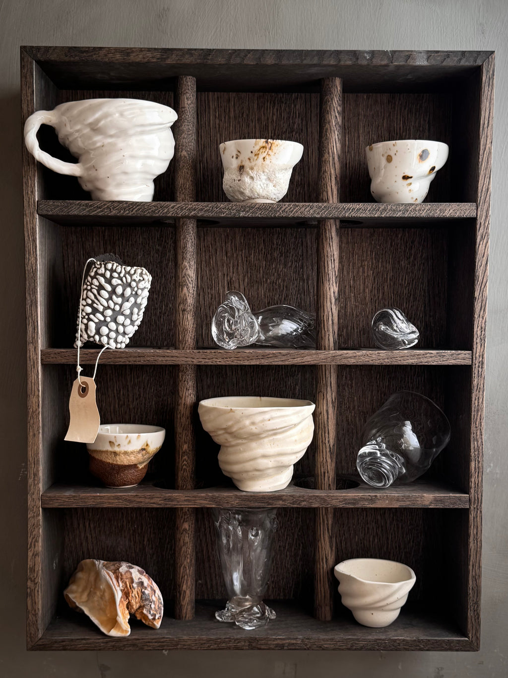 Sneglekop uden hank - skal glasur. Latte kop