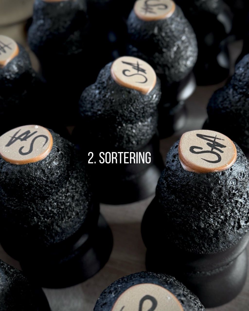 Sort skum kop - 2. sortering