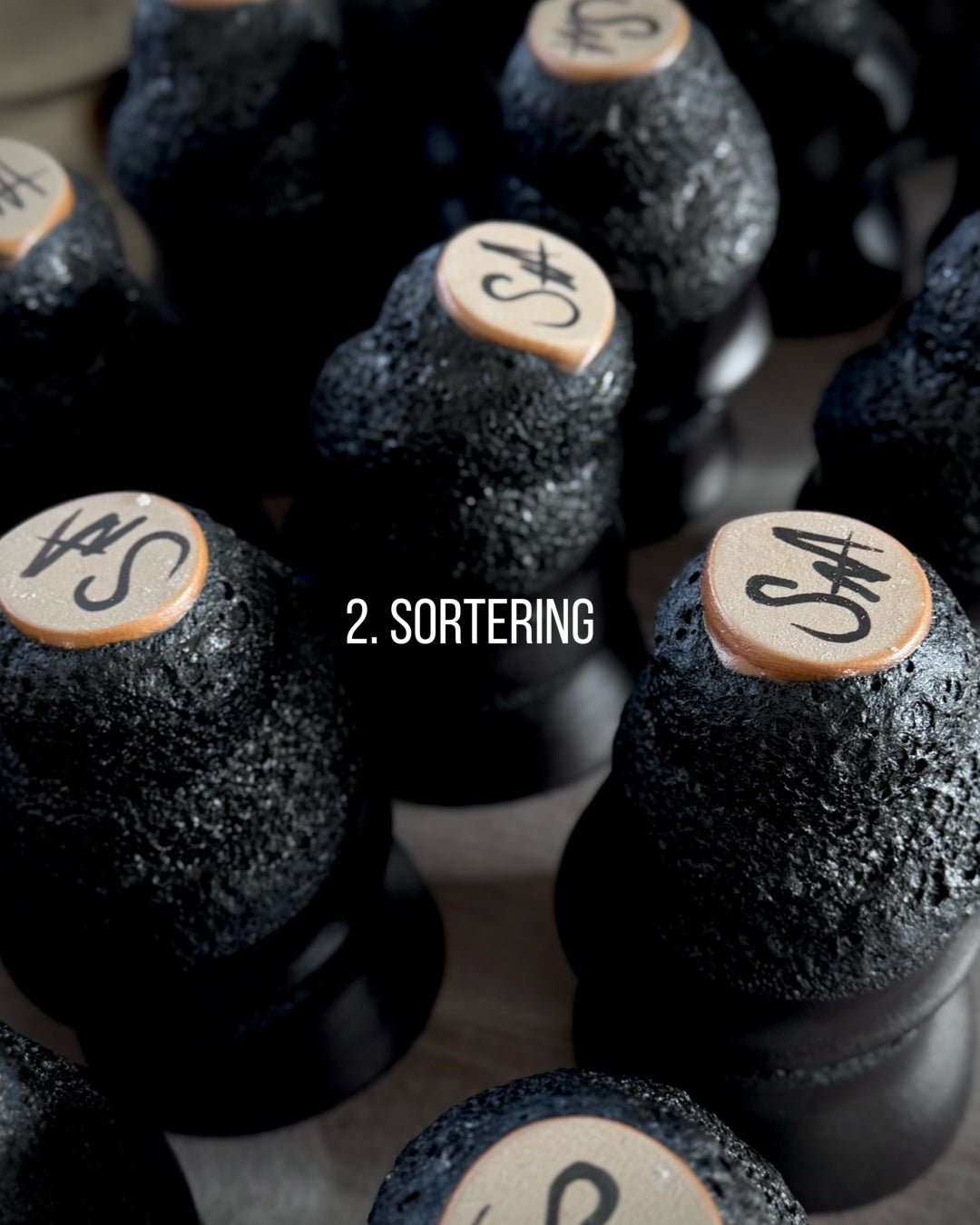 Sort skum kop - 2. sortering