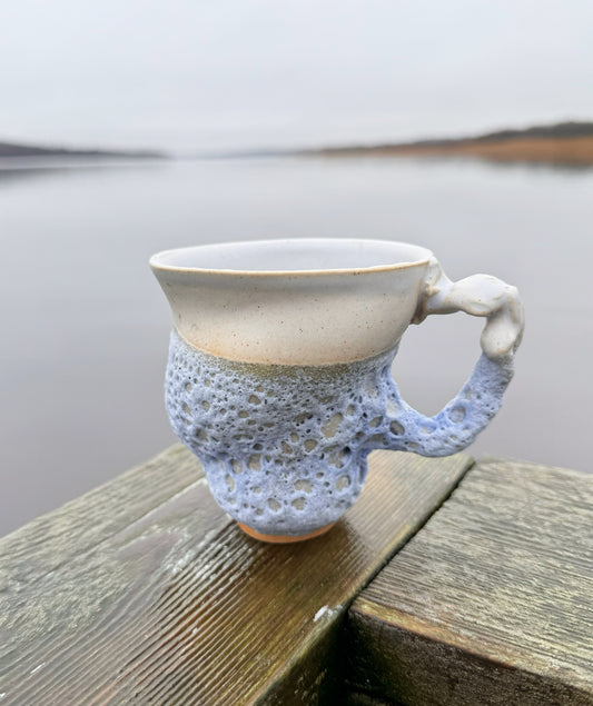 Cloud cup with handle blue