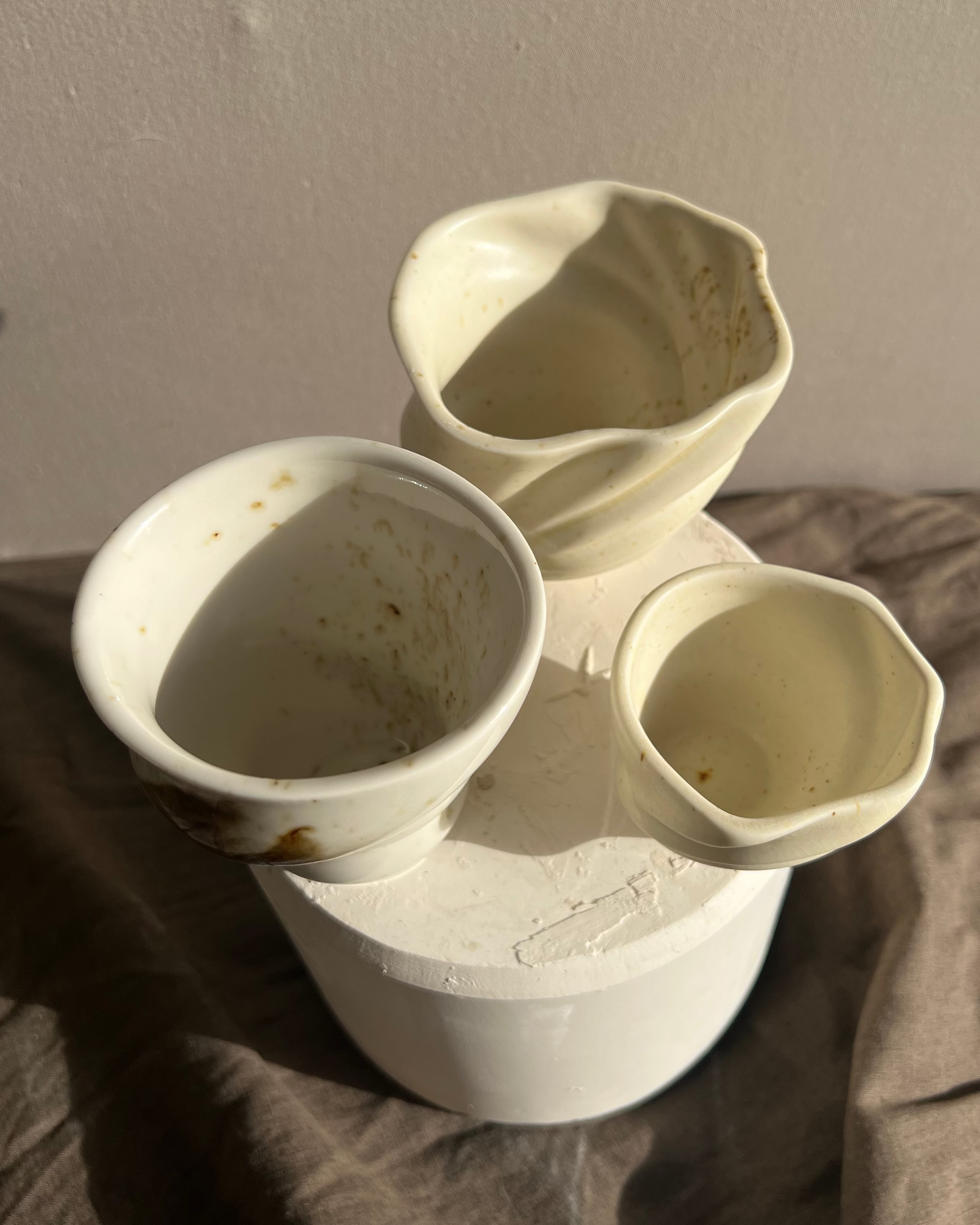 #3 - Pakke med 3 kopper fra Vadehavsserien. 2. sortering.