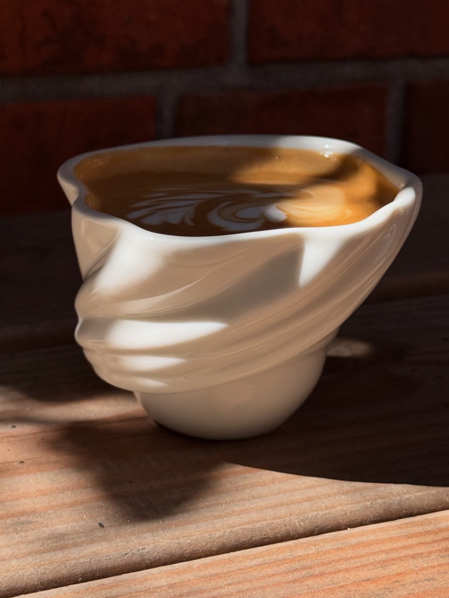 Svanekoppen blank hvid