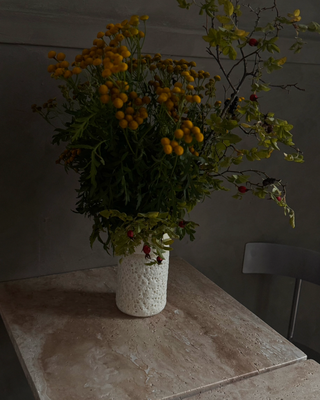 NEUHEIT - Meeresschaum Vase Beige